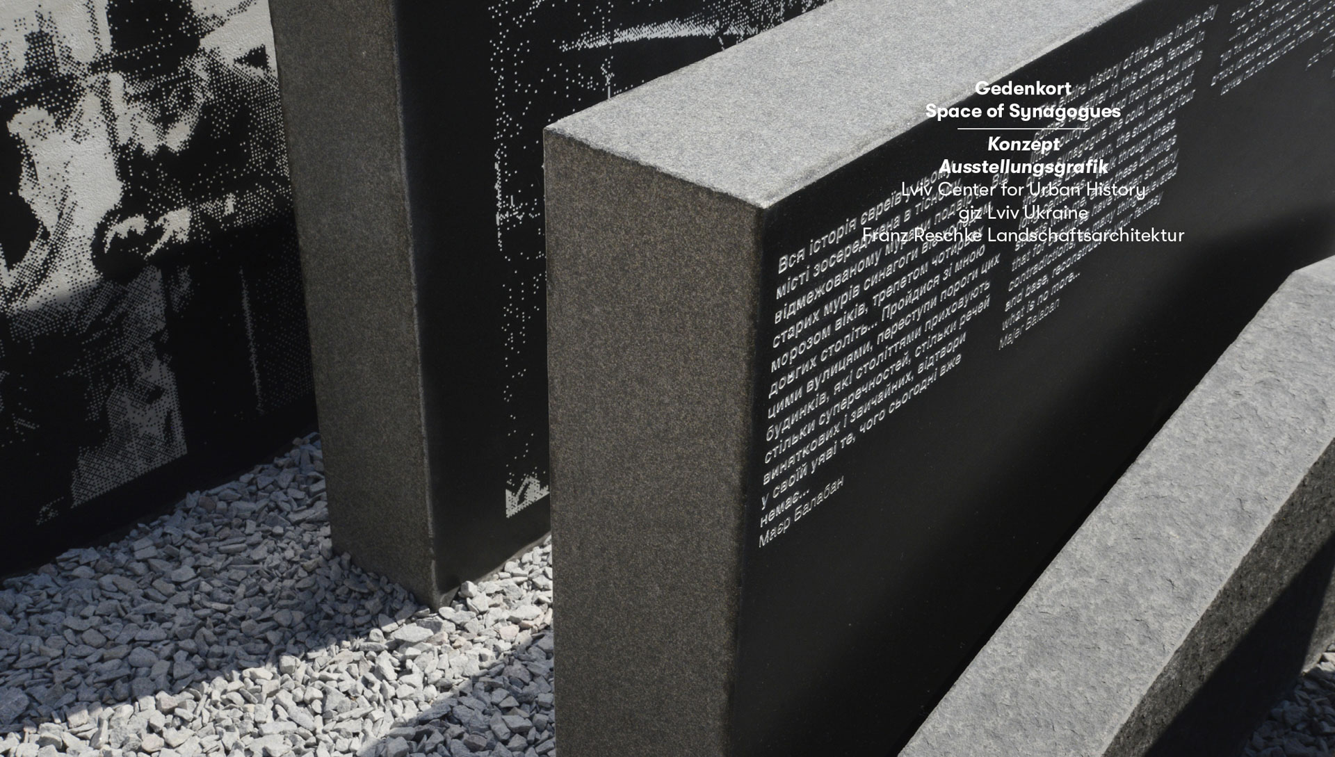 Gedenkort Space of Sysnagogues Ansicht